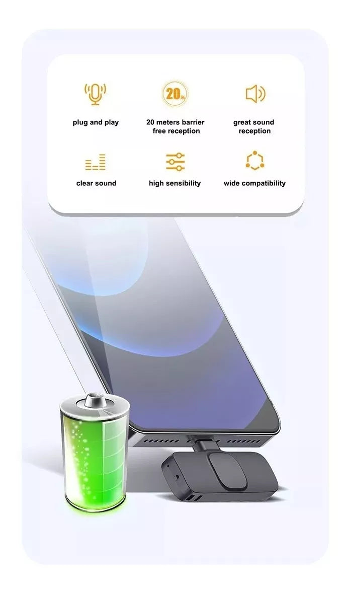 Micrófonos inalámbricos para celular Profesionales